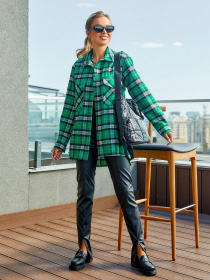 Блуза ISSA Plus модель 12917_зеленый Фото