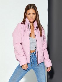 Зимова куртка ISSA Plus модель SA-308_розовый Фото