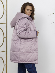 Зимняя куртка ISSA Plus модель SA-31_фиолетовый/сиреневый Фото