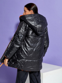 Зимова куртка ISSA Plus модель SA-31_черный/оранжевый Зимова куртка ISSA Plus модель SA-31_черный/оранжевый Фото