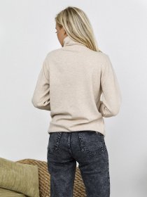 Водолазка ISSA Plus модель WN19-99_бежевый Фото