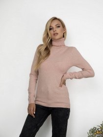 Водолазка ISSA Plus модель WN19-99_светло-розовый Фото