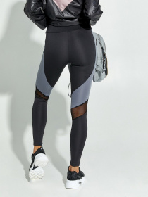 Леггинсы ISSA Plus модель 12860_черный/серый Фото