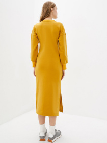 Платья ISSA Plus модель 12946_горчичный Фото