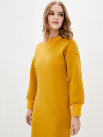 Платья ISSA Plus модель 12946_горчичный Фото