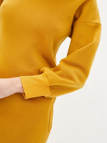 Платья ISSA Plus модель 12946_горчичный Фото