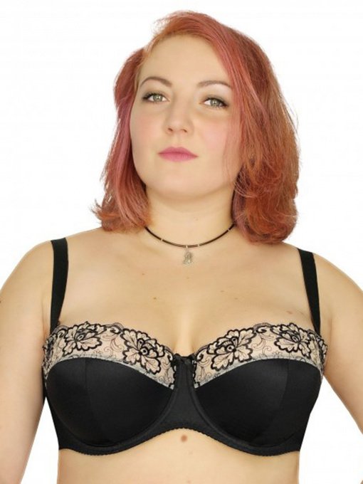 Бюстгальтер Milavitsa модель 127510 ЧОРНИЙ З НЮДОМ Фото