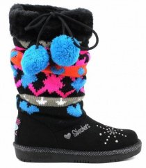 Сапоги и ботфорты Skechers модель 10415L BLK Фото