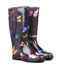 Чоботи та ботфорти Alisa Line модель А 201 Метелики чорні Фото