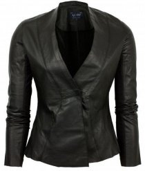 Куртка шкіряна Armani Jeans модель C5N28-WH-12 Фото