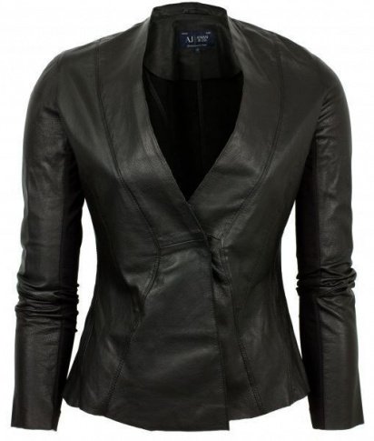 Куртка шкіряна Armani Jeans модель C5N28-WH-12 - фото