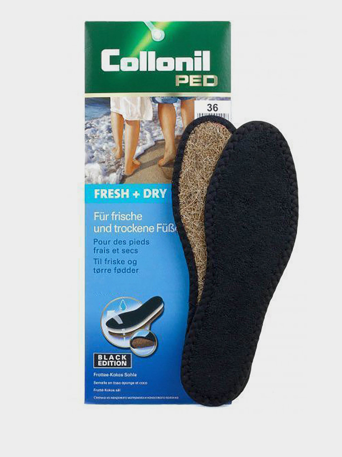 Устілки Collonil модель FRESH & DRY Black Edi(36-40) Фото