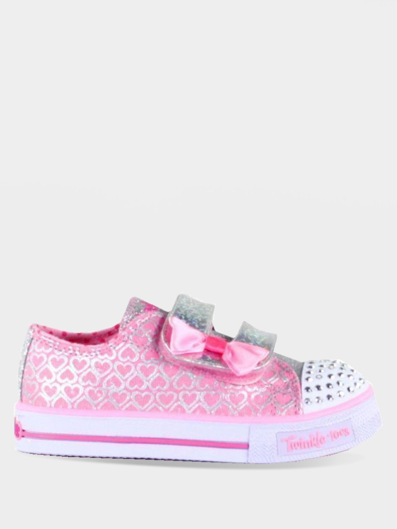 Кеды низкие Skechers Twinkle Toes: Shuffles - Glitter Pop модель 10576N PKSL Фото