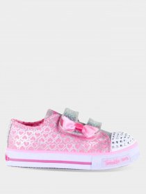 Кеды низкие Skechers Twinkle Toes: Shuffles - Glitter Pop модель 10576N PKSL Фото
