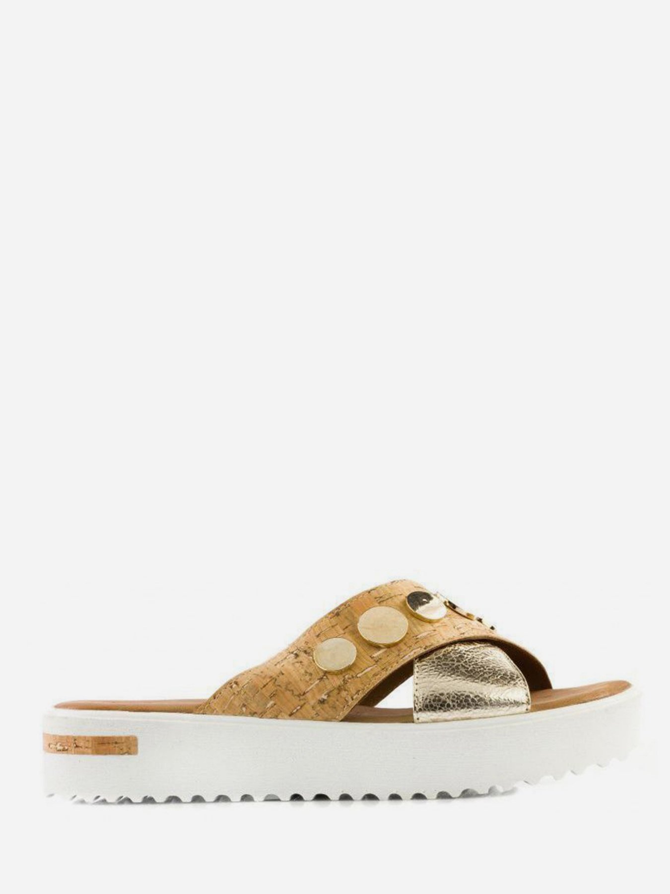 Шлепанцы Tamaris модель 27212-28-994 gold/cork Фото