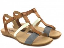 Сандалії PIKOLINOS модель 816-0751_DENIM|WHITE|NUDE Фото