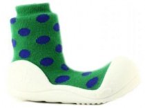 Мокасины и топ-сайдеры Attipas модель AD02-Polka Dot Green Фото