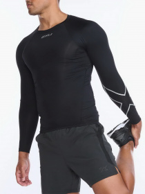Кофта спортивна 2XU Core модель MA6398a-BLK/SIL Фото