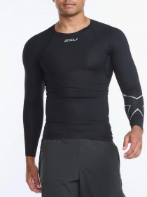 Кофта спортивна 2XU Core Модель MA6398a-BLK/SIL Фото