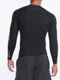 Спортивна кофта 2XU Core модель MA6398a-BLK/SIL Фото