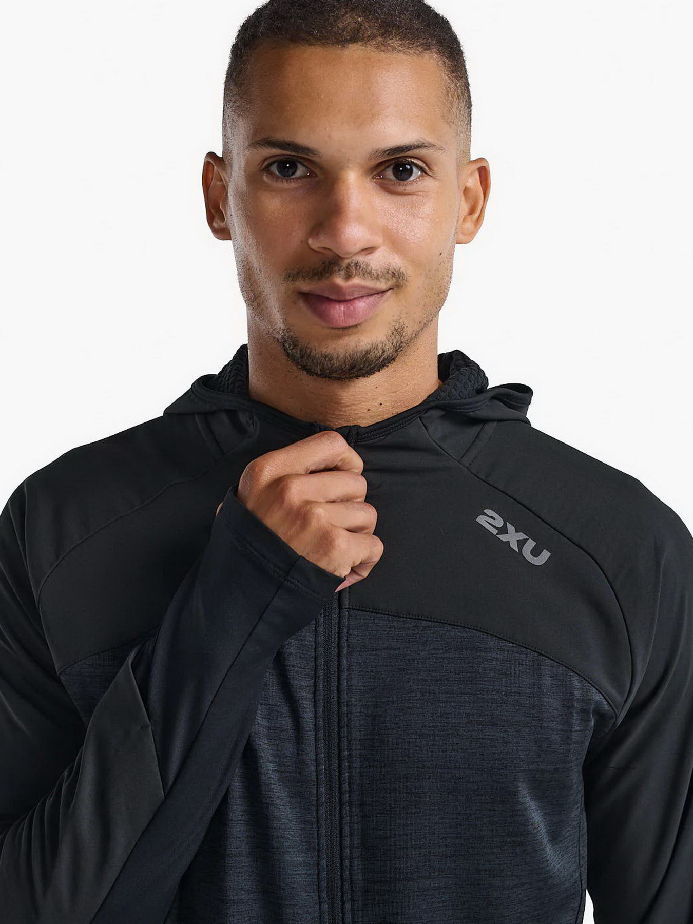 Спортивна кофта 2XU Ignition Shield Hooded Mid Layer модель MR6829a-BLK/BRF Спортивна кофта 2XU Ignition Shield Hooded Mid Layer модель MR6829a-BLK/BRF Фото