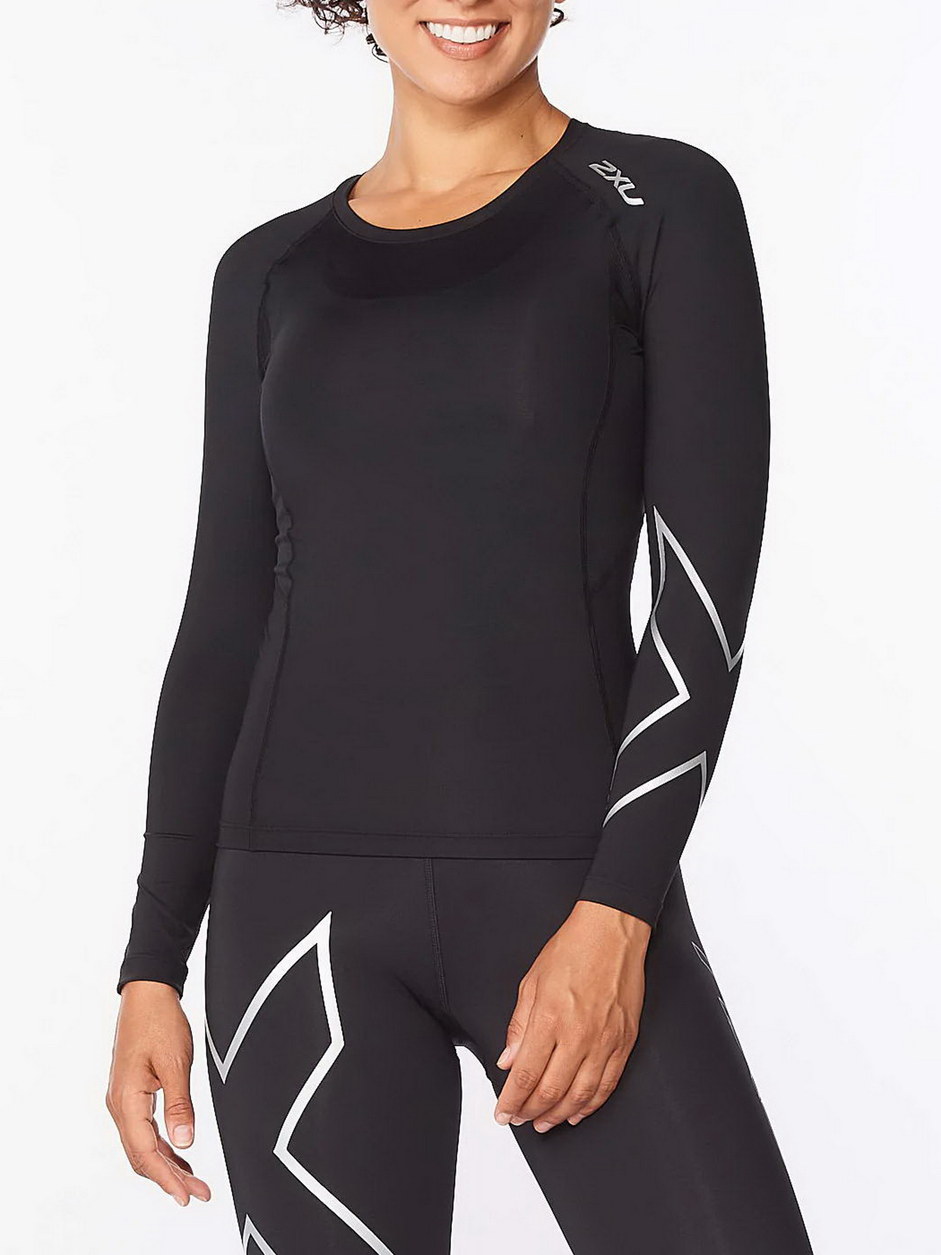 Кофта спортивная 2XU Core модель WA6401a-BLK/SIL Фото