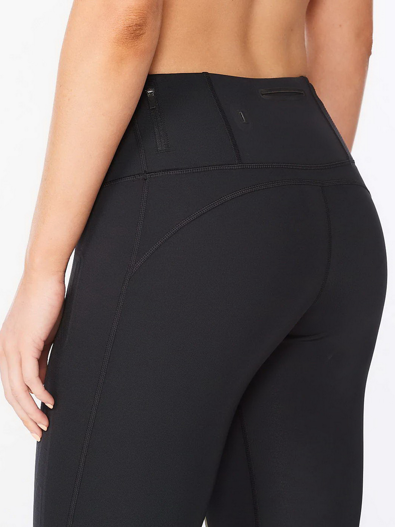 Леггинсы спортивные 2XU Light Speed Mid-Rise модель WA6523b-BLK/GRF Фото