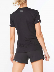 Футболка спортивная 2XU Aero Tee модель WR6565a-BLK/SRF Фото