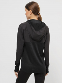 Кофта спортивная 2XU Ignition Shield Hooded Mid-Layer модель WR6833a-BLK/BRF Фото