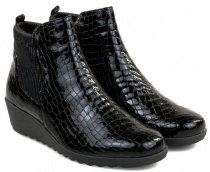 Черевики Caprice модель 25357-29-041 BLK CROCO PAT. Черевики Caprice модель 25357-29-041 BLK CROCO PAT. Фото