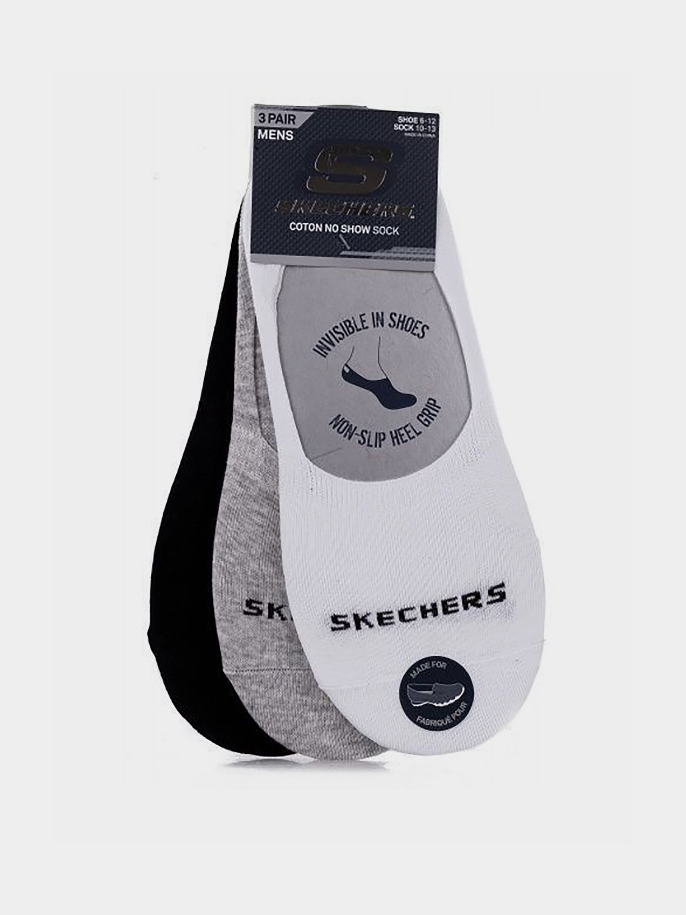 Набор носков Skechers 3pk Non Terry Liner 43-46 модель S108455-117 Фото