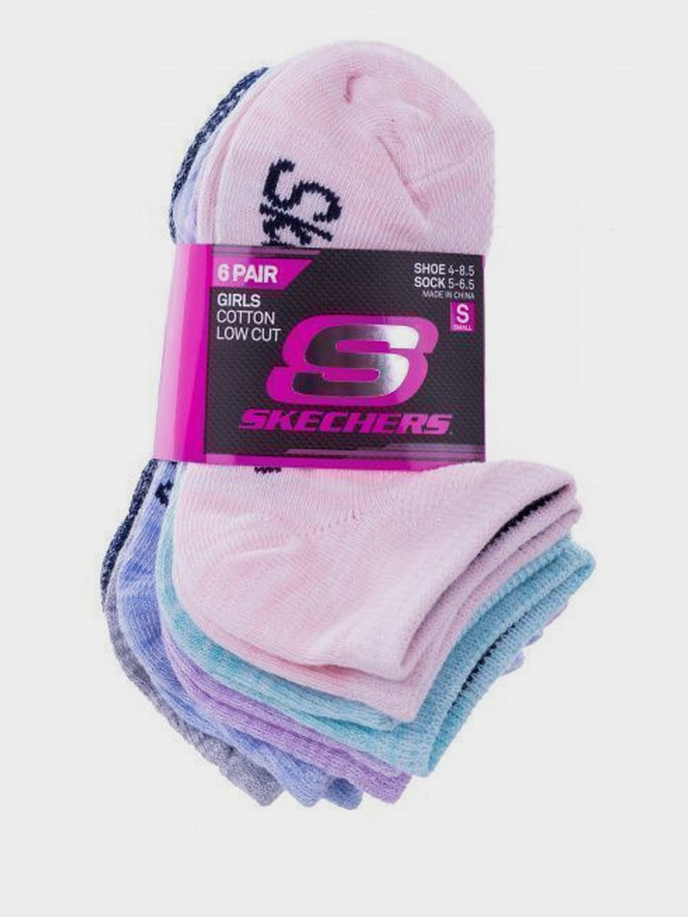 Набір шкарпеток Skechers 6 Pair Cotton Low Cut модель S107696-060-5 Фото