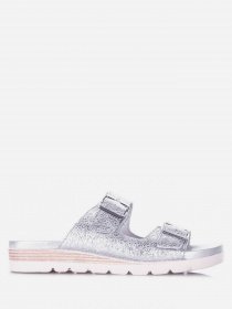 Шлепанцы Caprice модель 27110-30-986 SILVER CRACKED Фото