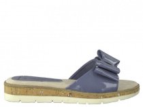 Шлепанцы Marco Tozzi модель 27120-20-866 DENIM PATENT Фото