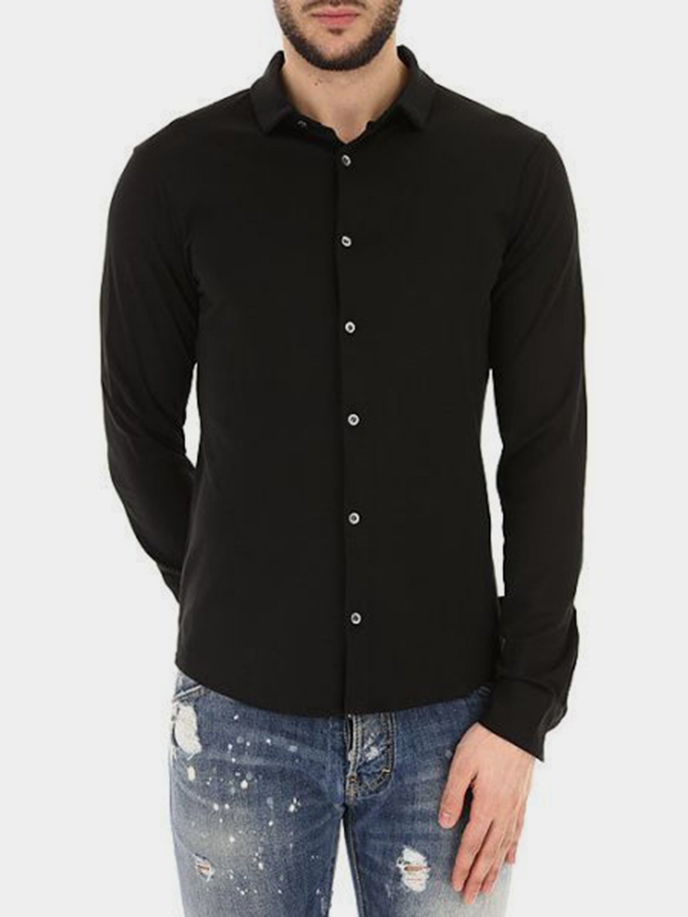 Рубашка повседневная Emporio Armani модель 8N1CH6-1JPRZ-0999 Фото