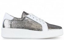 Полуботинки со шнуровкой GAMA модель 3027-silver Фото