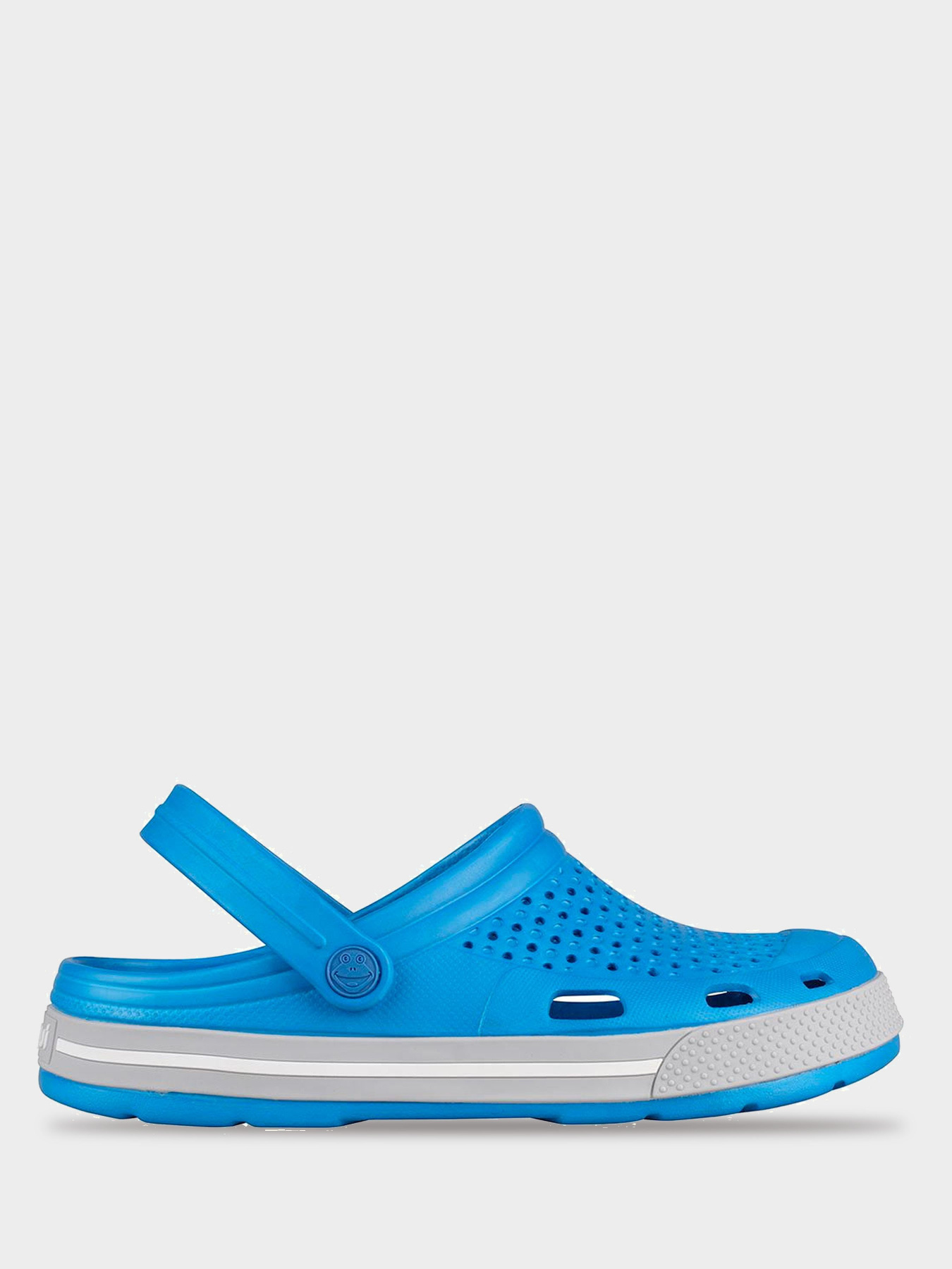 Шлепанцы на плоской подошве COQUI модель 6403 Sea blue/Khaki grey Фото