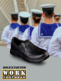 Слипоны Skechers Work Relaxed Fit: Flex Advantage SR - Bronwood модель 77071 BLK Фото
