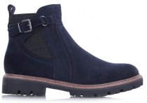 Черевики на підбора Marco Tozzi модель 25455-21-892 NAVY ANTIC Фото