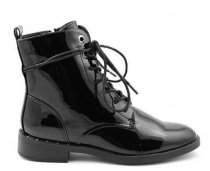 Ботинки со шнуровкой S.Oliver модель 25102-21-018 BLACK PATENT Фото