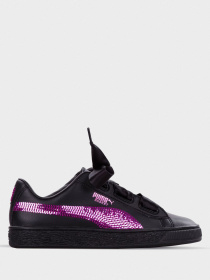 Кросівки для спорту PUMA Basket Heart Bling Jrс модель 36684701 Фото