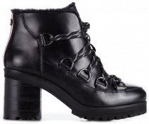 Ботинки на каблуках Steve Madden модель SM11000236 BLACK LEATHER Ботинки на каблуках Steve Madden модель SM11000236 BLACK LEATHER Фото