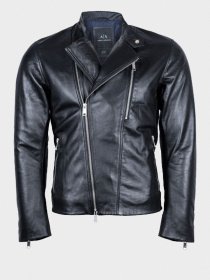 Куртка кожаная Armani Exchange модель 6ZZB33-ZL05Z-1200 Фото