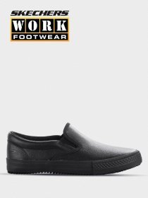 Сліпони Skechers Work Relaxed Fit: Gibson - Brogna SR модель 76559 BLK Фото