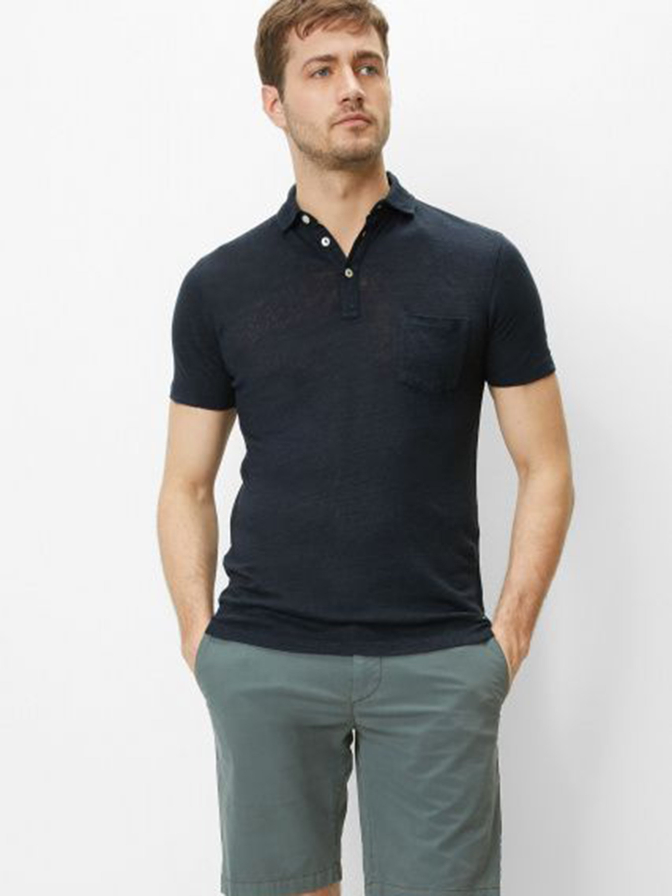 Поло с коротким рукавом Marc O’Polo модель 924211453058-896 Фото