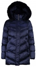 Куртки та дублянки Madzerini модель CARMELLA dark blue Фото