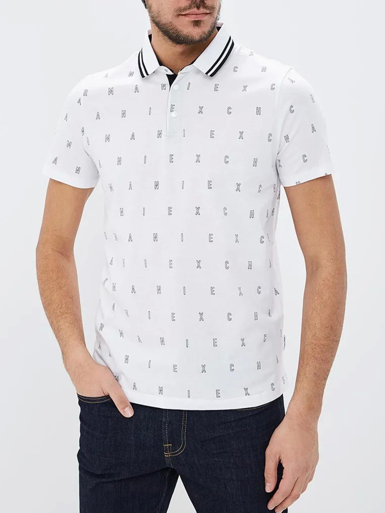 Поло с коротким рукавом Armani Exchange модель 3GZF93-ZJH4Z-4199 Фото