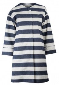 Пальто Madzerini модель PAOLA white/navy Фото