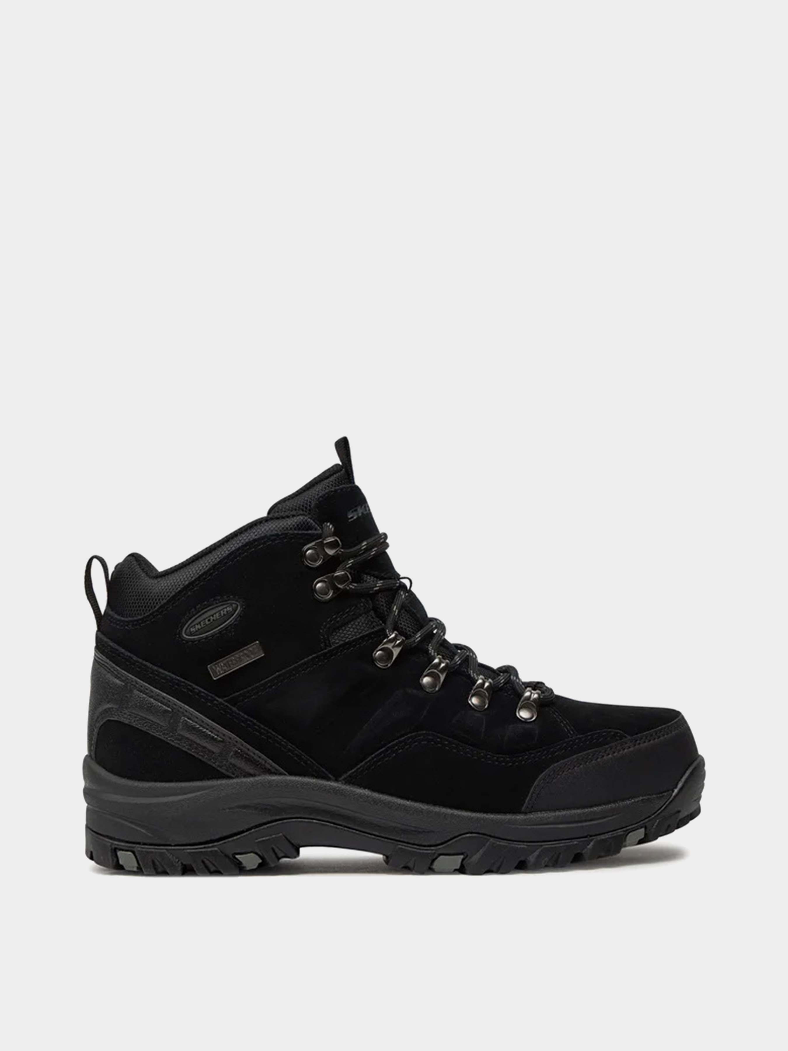 Чоловічі Черевики Skechers RELMENT (KM3319) колір чорний, матеріал замша/штучна шкіра/текстиль