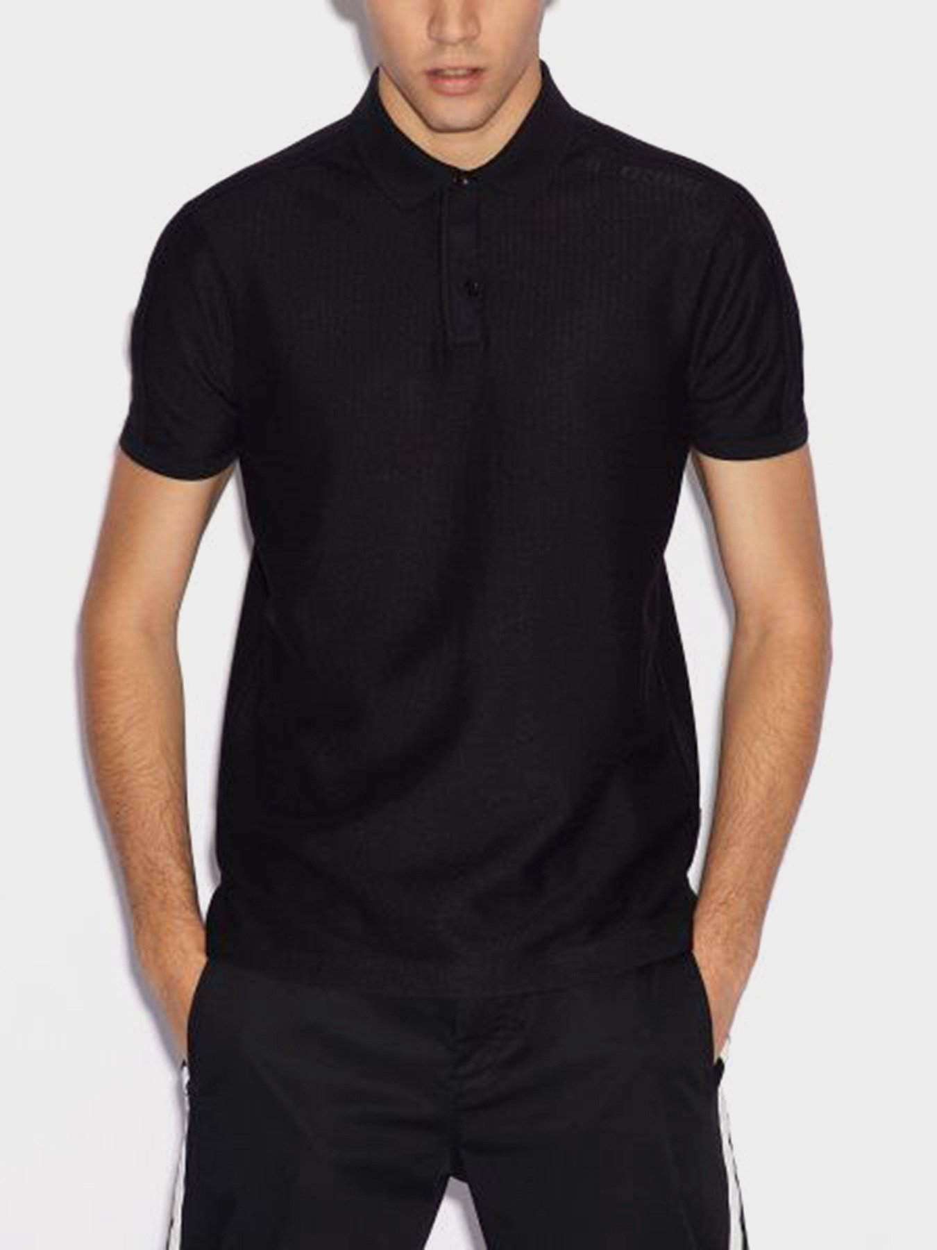 Поло с коротким рукавом Armani Exchange модель 3GZFAB-ZJW5Z-1200 Фото